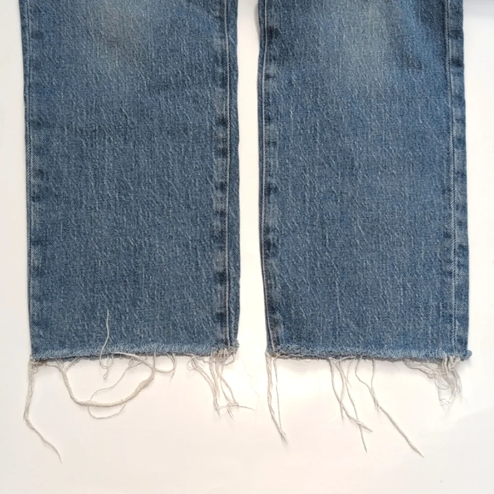 Madewell The Perfect Vintage Jeans Straight Leg Frayed Hem Size 25P - Picture 11 of 11